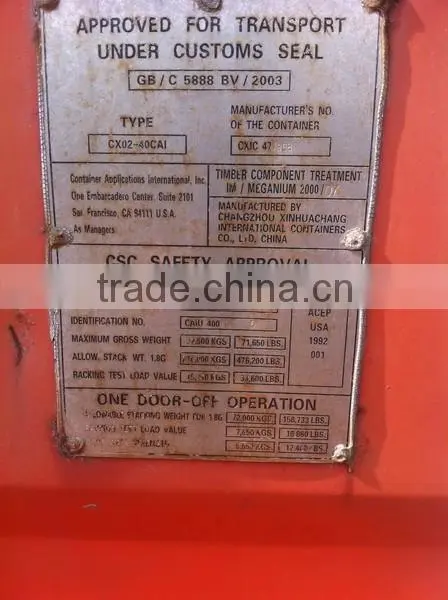 Most Popular Nice 20ft/40ft/40ft HC/HQ Used Sea Container High Standard Good Prices for Sale photo-5