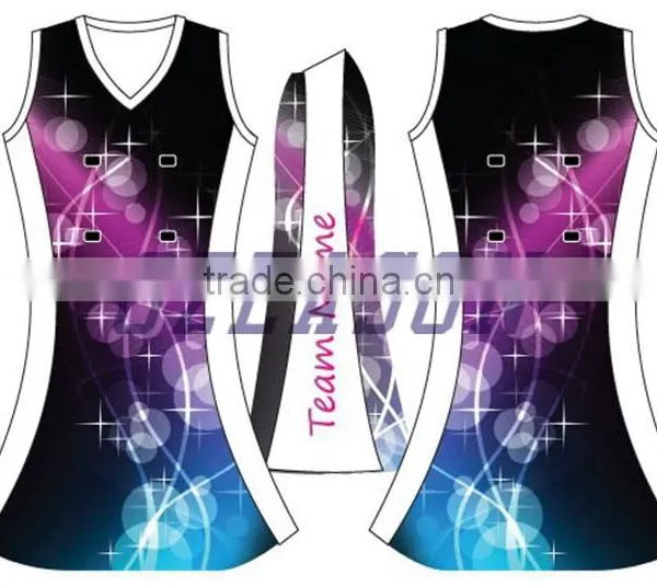 2016 OEM Service Netball Jersey,sublimated Netball Uniforms,custom Design Netball Dresses photo-4
