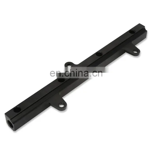High Pressure Racing Aluminum Black Fuel Injector Rail Kit for SR20 S13 photo-2