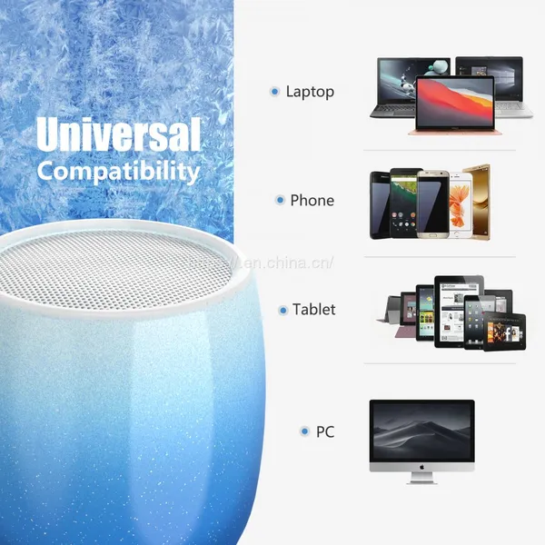 Small Bluetooth Speaker, INSMY Mini Portable Wireless Speaker Punchy Bass Rich Audio Stereo Pairing,Handheld Pocket Size 10H Playtime Bluetooth 5.0 Built in Mic for Hiking Biking photo-4