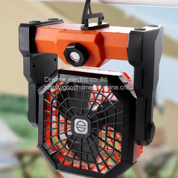 New Outdoor Fan Stepless Speed Control Fan Portable Large Wind Charging Fan Camping Lighting（Wechat:13510231336） photo-3
