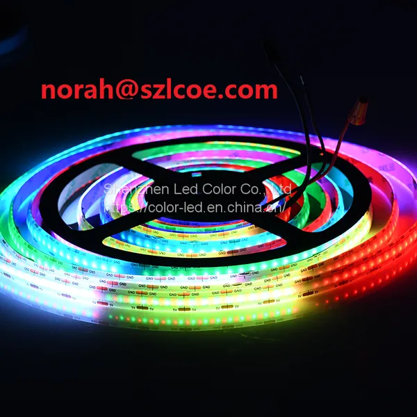 CRI 90 Flexible Bendable RGBIC Cob 1008 Leds/m Strip 2.5m/reel for Room Decoration photo-2