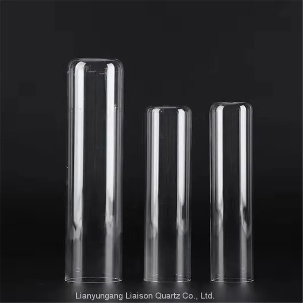 One End Closed Quartz Glass Tube Quartz Glass Sleeve for uv Lamp