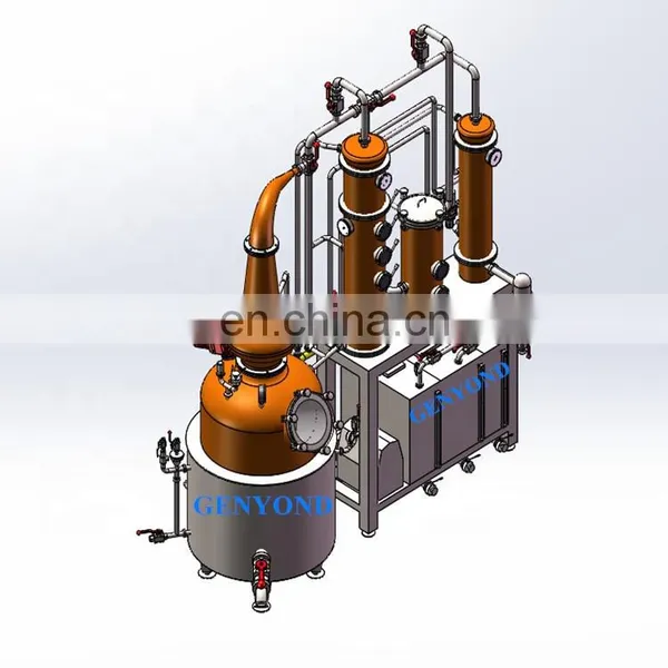 100L-1000L Gin Vodka Industrial Alcohol Distillation Distillery Equipment