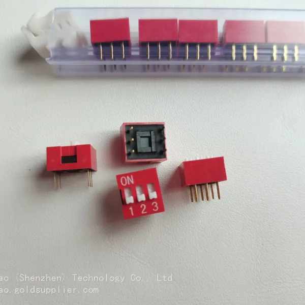 Taiwanese KE DIP Switch DSWB03LHGET DIP3 Plug-in 3-position Toggle Switch Coding Switch photo-2