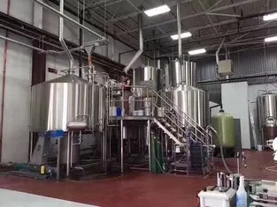 Four Vessel Craft Beer Brewing Equipment Stainless Steel Steam Heating photo-3
