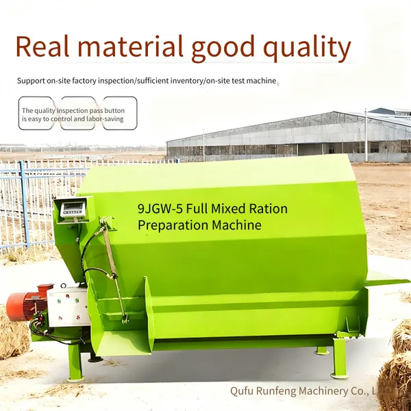 Horizontal Large-scale Forage Mixing Machine, Ranch Mixer, 8-cubic-meter Kneading Mixer for Cattle Farms