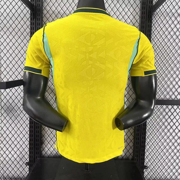 2627 USA-Canada-Mexico World Cup Brazil Home Jersey Yellow Player Version Short-Sleeve Soccer Shirt photo-3