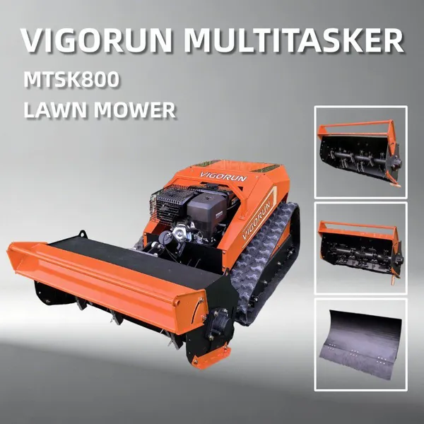 Mower Grass Cutter Remote Control Flail Mower 800mm Cut 40 Degree Slope Flail Hammer Swap 200m Remote for Wild Shrub photo-5