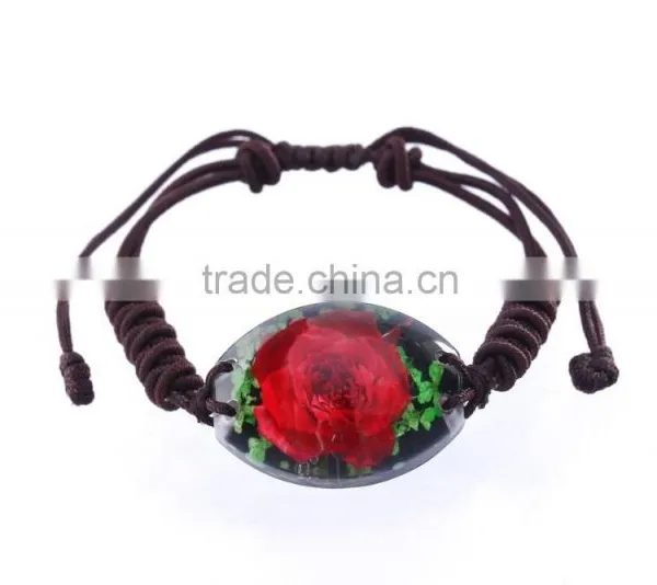 Lovely Real Flowers Resin Fashion Bracelet photo-3