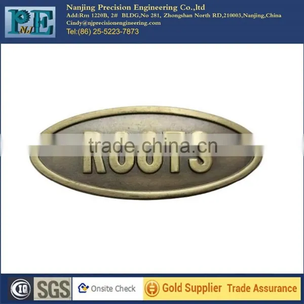 ISO 9001 Passed Custom Engraved Logo Metal Plate photo-3