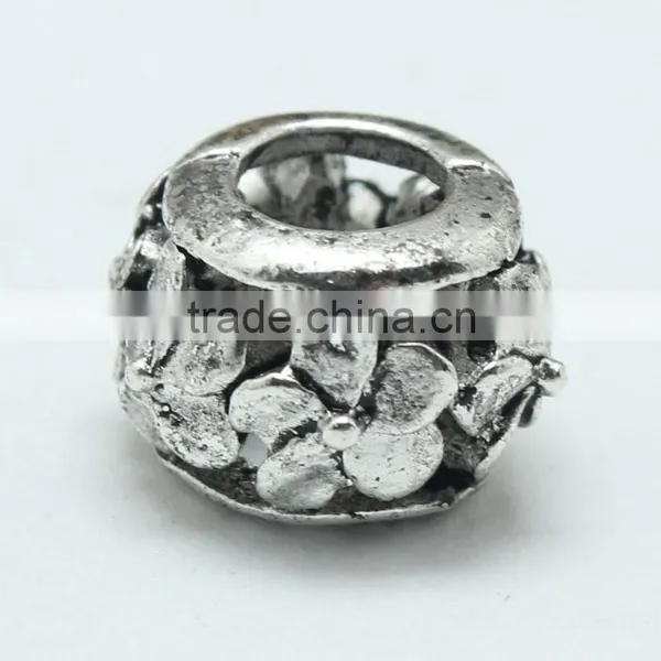 Pdora Jewelry Accessories Hanging Metal Beads, Handmade Zinc Alloy Beads With Large Hole photo-4