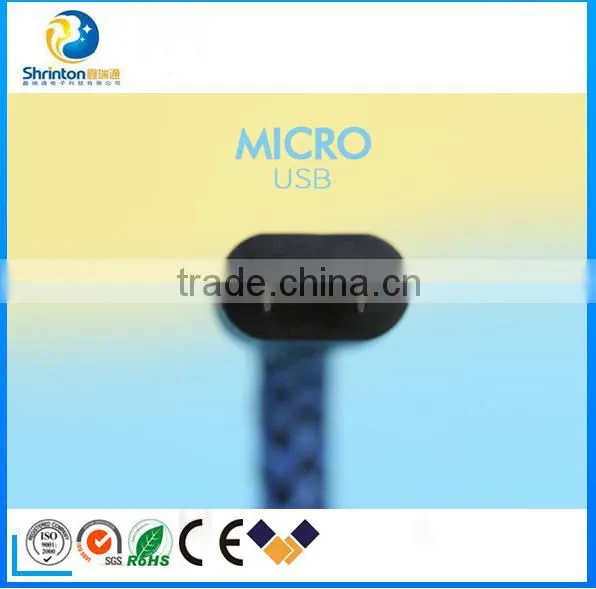 Highly Pratical Nylon USB Cable Data Cable Mobile Charger for Micro&Apple photo-4