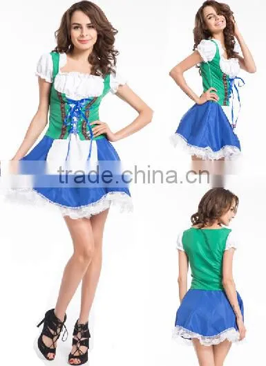 2016 Walson Hot Halloween Costumes Bulk Dropship Apparel French Maid Costume photo-2