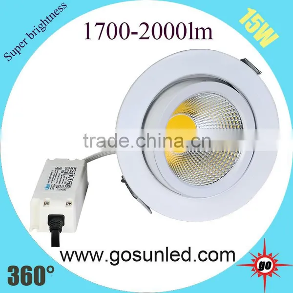 White /black / Sliver Housing High Quality Gimbal LED Downlight 15W With CE /ROHS Approved photo-5