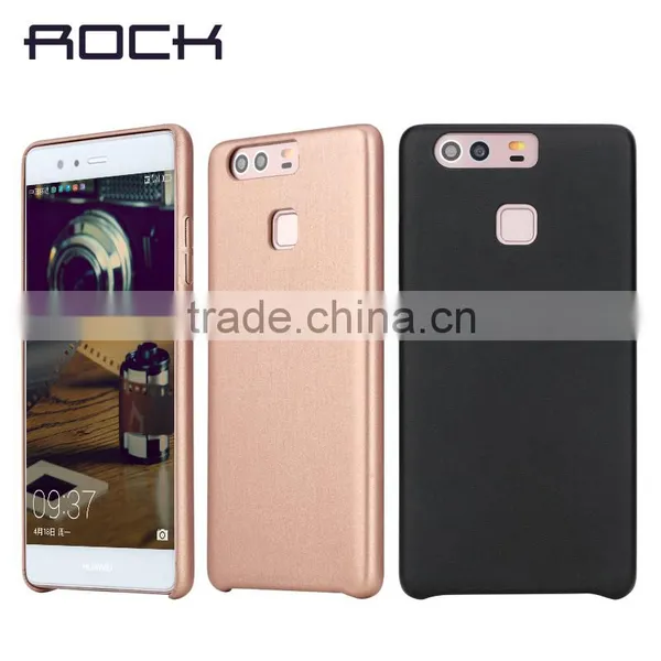 Original Rock Soft Leather Rubber Back Protective Case for Huawei P9 Touch Series PU Cover MT-5688 photo-3