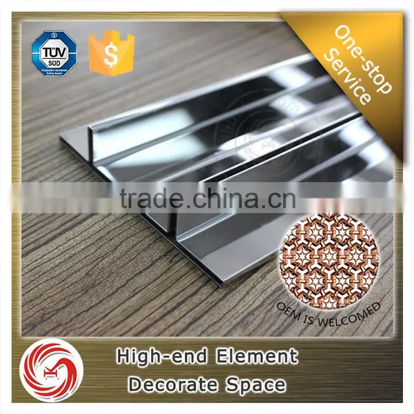 Great Practical Value Silver Effect Stainless Steel Expansion Joint Cover photo-5