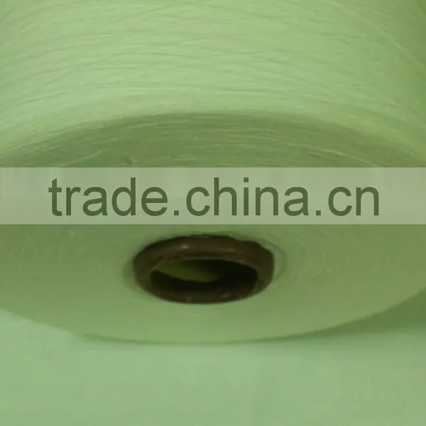 1/34 NE 100% POLYESTER MJS WAXED RAW WHITE YARN ON CONE FOR WEAVING photo-2
