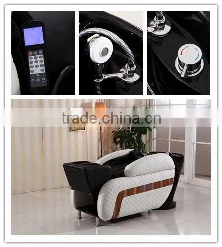 PU Leather Salon Electrical Massage Luxury Shampoo Chair Barber Chair Parts photo-3