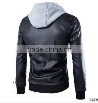 Men's Trendy PU Jacket photo-3