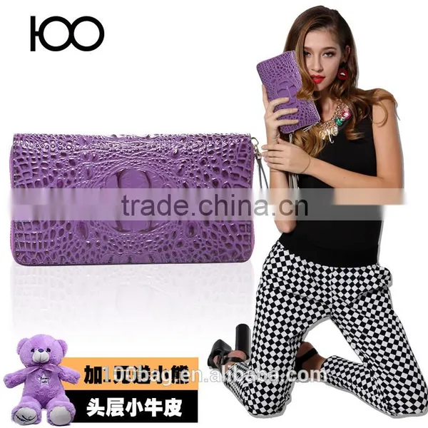 Alligator Clutch 2016 New Designer Women Wallet in Guangzhou