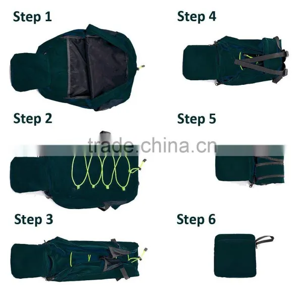 Foldable Lightweight Outdoor Waterproof Packable Hiking Backpack 25L photo-2