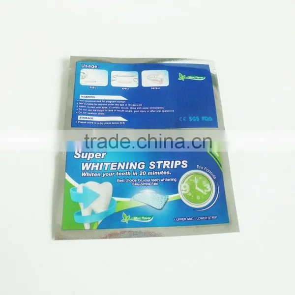 28pc 6% Hydrogen Peroxide Teeth Whitening Strips 14 Applications, Double Elastic Gel Strips photo-3