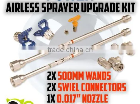 Extend Pole Upgrade Kit Extension Wands Pole Swivel Connectors Nozzle Airless Paint Sprayer HS Code 7326909000