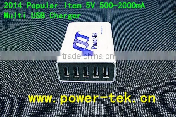 China Gold Supplier 5 Port USB Charger for Smart Phone,Iphone Ipad,iPod,other Usb Electronical Product