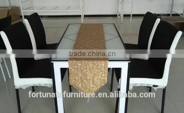 4 Seater Tempered Glass Dining Table and Chair Set photo-2