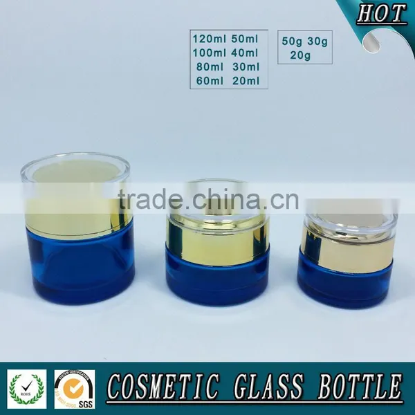 Cosmetics Packaging Glass Pump Lotion Bottle and Glass Cosmetic Jars photo-3