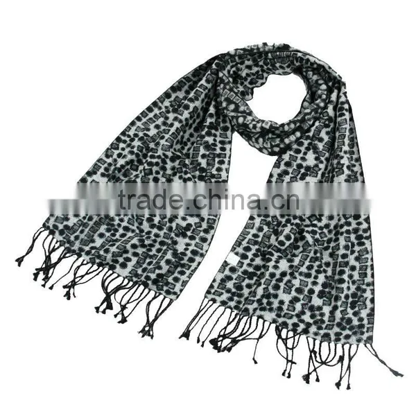 100% Silk Scarf Men Shawl With Tassel