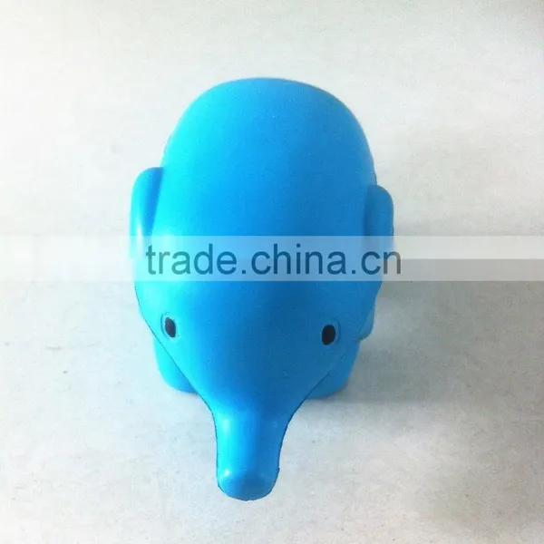 PU Blue Elephant Foam Keychains photo-3