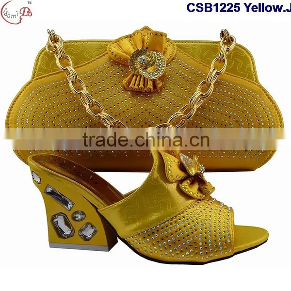 CSB1225 Chowleedee Fasion Latest Fashion Woman Italy Style High Heel Sandal Shoes With Matching Bag photo-5