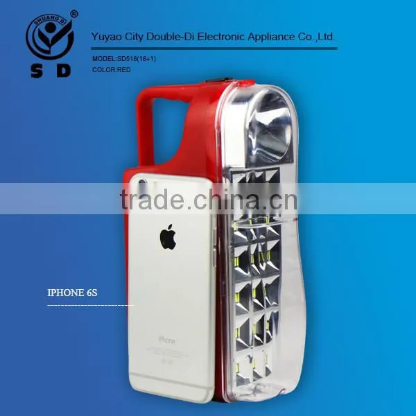 18leds SMD Led Rechargeable Portable Power Camping Hand Led Light