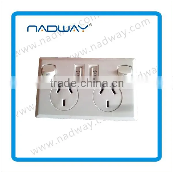 Nadway High quality glass panel power socket 250V
