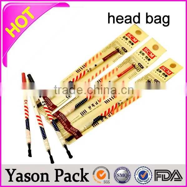 YASON Packaging Design Header Cards Printed Clear European Opp Header Hanging Opp Envelope Bags Paper Header Card