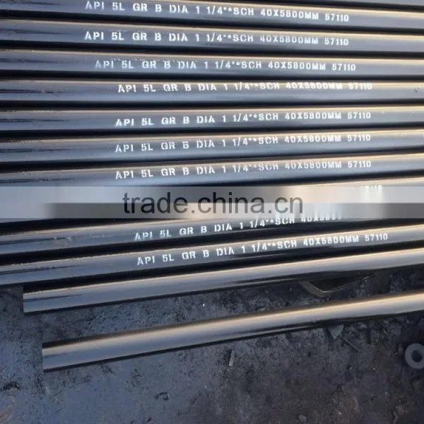 HIGH QUALITY API 5L WELDED BLACK CARBON STEEL PIPE photo-4