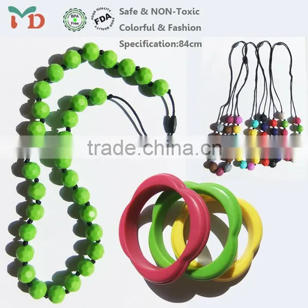 China Supplier Food Grade Soft FDA Approved BPA Free Silicone Beads and Jewelry Making