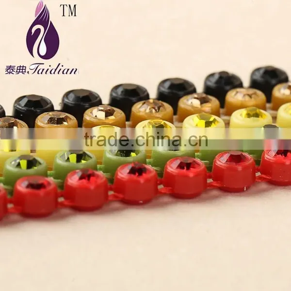 3mm Rhinestone Trim Plastic For Wedding Dress photo-5