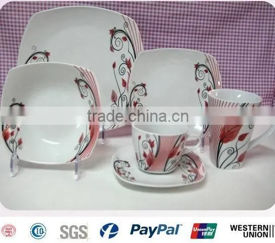 PASS TEST Brand Names of Dinner Sets, Germany Dinner Set Porcelain, Square Dinner Set photo-2