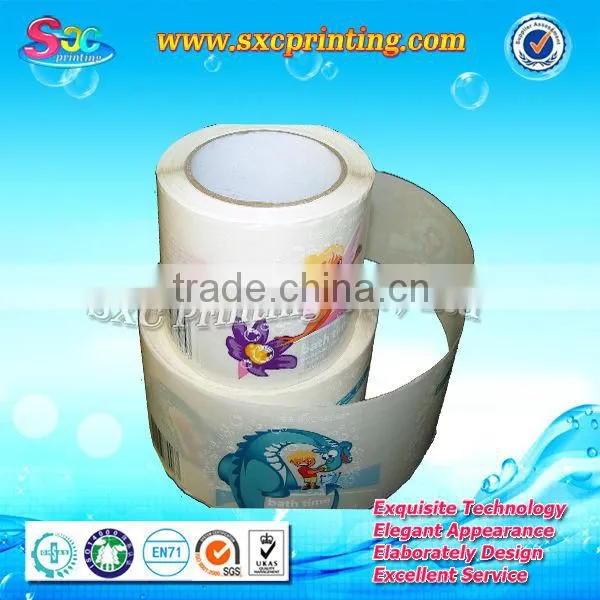 Professional design and wholesale pvc clear sticker roll label
