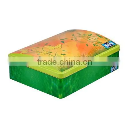 Customized Exquisite House Shaped Tin Box for Food, House Shape Tin Case for Gift photo-4