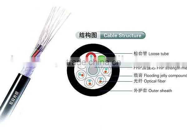 6 Core Single Mode NON-METALLIC STRENGTH MEMBER NON-ARMORED Fiber Optic...
