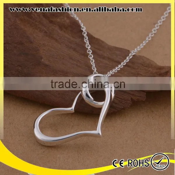 Heart Model 925 Sterling Silver Jewelry Wholesale Necklace Quality Choice photo-4
