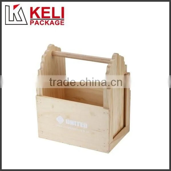 High-end Burlywood Wooden Wine Tote