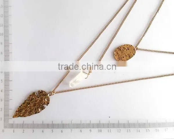Fashion Multilayer Chain Pendant Necklace photo-6