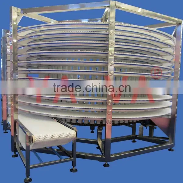Automatic Spiral Cooling Conveyor for Pita Bread Arabic