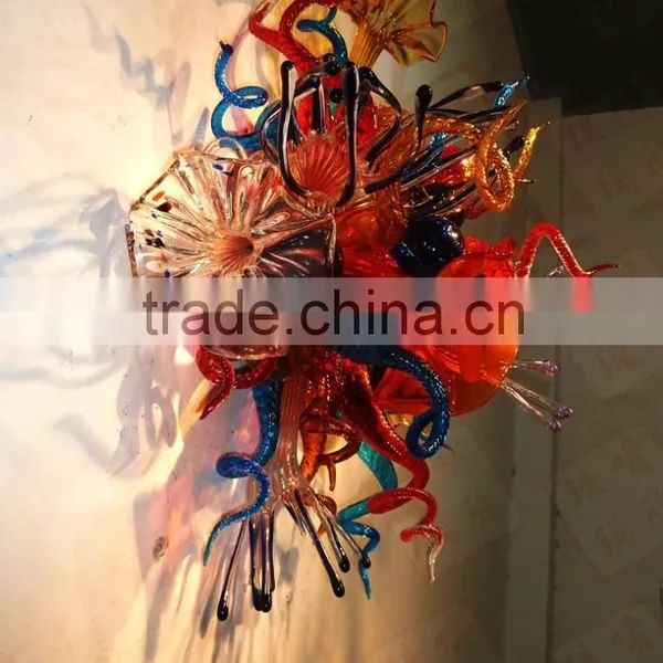 Hand Blown Glass Chandelier Decoration XO-20150627&Murano Glass Chandelier From Famous Chinese Glass Artist Mr Ou