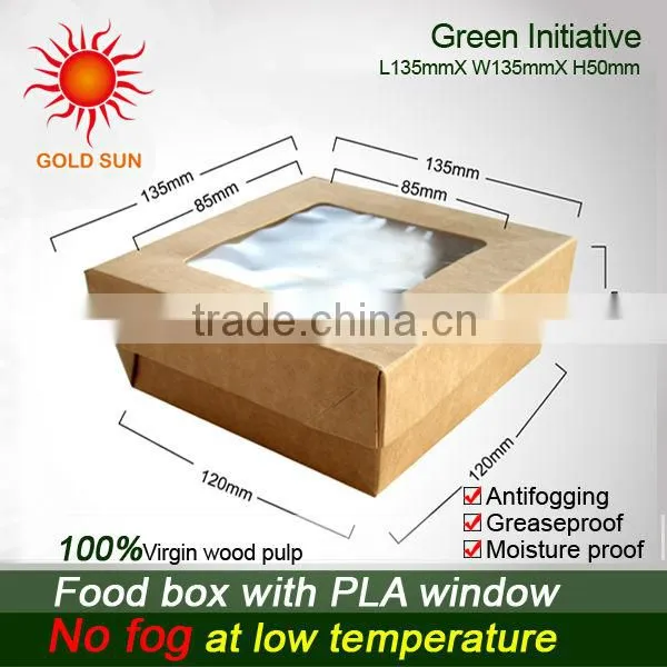 2013 Newest Fast Food Packaging,Square Fast Food Box With Window photo-5